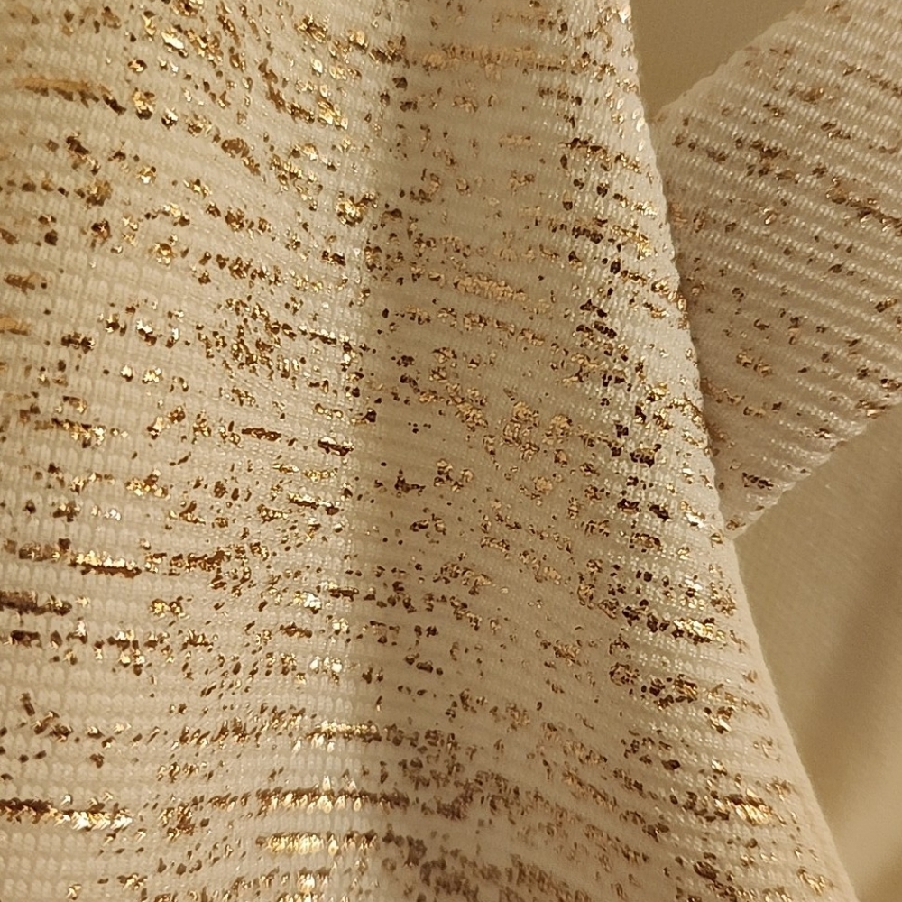 Guess white gold speckled cutout bodycon mini dress